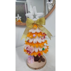 [Full phụ kiện ] Set Nguyên Liệu Làm Cây Thông Noel Bằng Kẽm Nhung Tặng Kèm Đèn Led