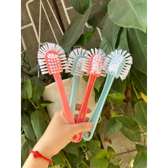 Bàn Chải Vệ Sinh Giày Dép Nhà Vệ Sinh 3 Mặt Giúp Làm Vệ Sinh Tất Cả Bề Mặt Giày Dép