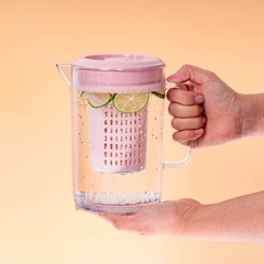 Ca Nước Có Lõi Lọc Trà 1500ml Ly Đựng Nước Có Quai Cầm Nhựa Nguyên Sinh An Toàn Cho Sức Khoẻ