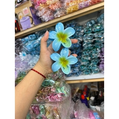 Kẹp Tóc Hoa Sứ 8cm Kẹp Tóc Càng Cua Kẹp Tóc Đi Biển Nhiều Màu Sắc Rực Rỡ Dành Cho Bạn Gái