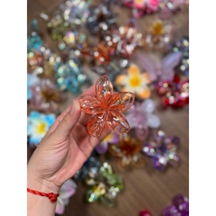 Kẹp Tóc Hoa Sứ 8cm Kẹp Tóc Càng Cua Kẹp Tóc Đi Biển Nhiều Màu Sắc Rực Rỡ Dành Cho Bạn Gái