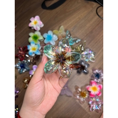 Kẹp Tóc Hoa Sứ 8cm Kẹp Tóc Càng Cua Kẹp Tóc Đi Biển Nhiều Màu Sắc Rực Rỡ Dành Cho Bạn Gái