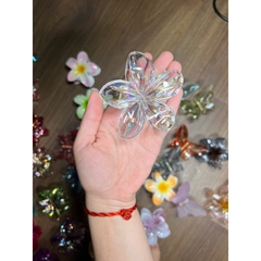 Kẹp Tóc Hoa Sứ 8cm Kẹp Tóc Càng Cua Kẹp Tóc Đi Biển Nhiều Màu Sắc Rực Rỡ Dành Cho Bạn Gái