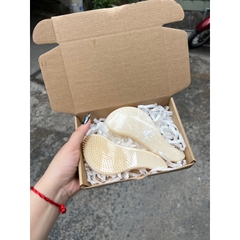 Lược Vân Đá Đính Tên Theo Yêu Cầu Tặng Kèm Nơ, Lược Chống Rối Custom Tên Dành Cho Bạn Gái