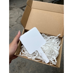 Gương Cầm Tay Custom Theo Yêu Cầu Gương Vuông Đính Chữ Theo Yêu Cầu