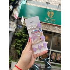 Set 5 Kẹp Sò Sao Biển Phong Cách Đại Dương Tươi Trẻ Sang Trọng Dành Cho Mọi Lứa Tuổi