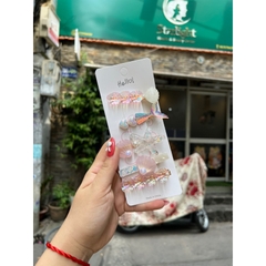 Set 5 Kẹp Sò Sao Biển Phong Cách Đại Dương Tươi Trẻ Sang Trọng Dành Cho Mọi Lứa Tuổi