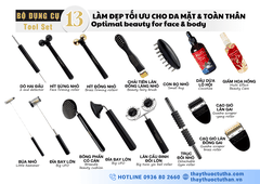 Bộ dụng cụ 13 Làm Đẹp Tối Ưu Cho Da Mặt & Toàn Thân | Tools set 13 Optimal Beauty For Face & Body
