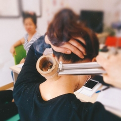 Ống tự hơ ngải bằng tre | Handmade Moxa Self-treatment Bamboo Tube