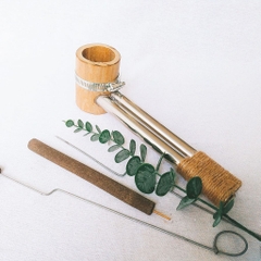 Ống tự hơ ngải bằng tre | Handmade Moxa Self-treatment Bamboo Tube