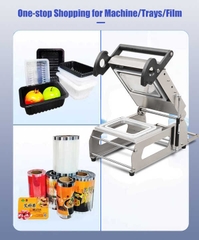 Máy dán miệng khay nhựa thực phẩm FR220E