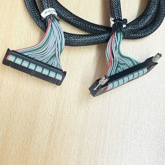 Cáp Bẹ Nhiều Màu  A6CON2 40 Pin to IDC 40 Pin FC 2*20 Pitch 2.54mm Connector Cable Flat Ribbon Data Rainbow Color Dài 70Cm For PLC I/O Cable Control Mitsubishi Q Series witch Terminal Board