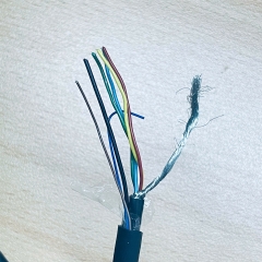 Cáp Hirose HR25-9TP-20S(73) 20 Pin Female to 7 Core Open End Bare Wire Dài 4M For Industrial Camera KEYENCE Power/IO Cable Hirose 20 Pin