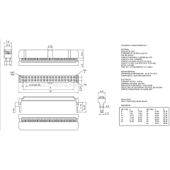 Đầu Bấm FC-40P IDC 40 pin IDC Female Pitch 2.54mm Connector with Strain Relief