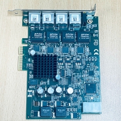 Card Mạng ADLINK 51-18519-0A40 PCIe-GIE64+ PCIe 4-Channel Frame Grabber Card LAN Intel(R) 82574L Gigabit Ethernet Controller Camera Capture Card For Basler Industrial GigE Camera