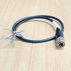 Cáp M12 12 Pin Connector Hirose HR10A-10TPA-12P(73) 12 Pin Male to 12 Core Open End Dài 0.5M For Power IO Cable Industrial Camera Hirose HR10 Series Circular
