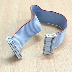 Cáp IDC Flat Ribbon 20 Pin 2x10P Pitch 2.54mm Female Dài 25Cm For Terminal Block Module PLC CNC CMC