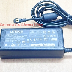 Chuyển Nguồn Adapter Original 19V 3.42A 65W LITEON PA-1650-02 Connector Tip Size 5.5mm x 1.7mm 90 Degree