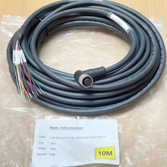 Cáp CM-M12I/O-F12SR-10M-R Dài 10M Power and I/O Breakout Cable M12 A-Code 12 Pin Female to 12 Core Open End For  for COGNEX In-Sight Power & IO Breakout Cable
