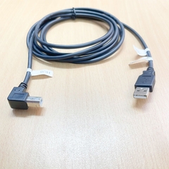 Cáp USB 2.0 Type A to Type B Left Angle Dài 2.5M Shielded Style 2725 28AWG/1P+24AWG/2C For Connection Touch Panel Koyo C-More HMI to Computer Programming/Download