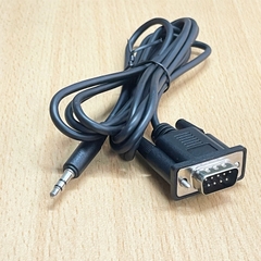Cáp Serial RS232 DB9 Male to 3.5mm Male Length 2M For Serial Device Configuration Calibrating via Audio Jack
