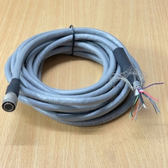 Cáp Connector Hirose 12 Pin Female HR10A-10P-12S(73) to 8 Core Open End Dài 4.5M For Industrial Camera Power/IO Cable Hirose HR10 Series Circular