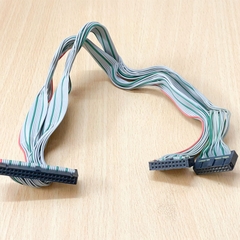 Cáp Bẹ Nhiều Màu Rainbow IDC 40 Pin 2.54mm to Y Splitter 2 IDC 20 Pin Rainbow Length 25Cm