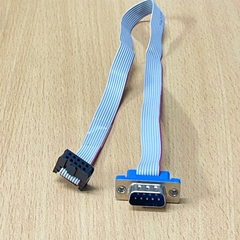 Cáp Ruy băng phẳng IDC 10 Pin 2.54mm Cái sang Serial RS232 DB9 Dương Dài 30cm 2.54 IDC 10P to IDC DB9 serial extension ribbon cable flat cable for Syringe pump communication cable