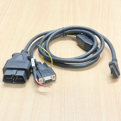 Cáp Molex 16 Pin to ODB II 16 Pin Male + Serial RS232 DB9 Female, 3 Core Dài 1.5M