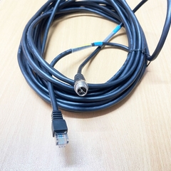 Cáp Điều Khiển DK-G-XC-M12EN-M8SR-10M-N Dài 10M Cable M12 X-Code 8 Pin Male to RJ45 CAT5E Shielded For Cognex Industrial Camera