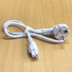 Dây Nguồn CHAO HUI CH-231 CH-706 Chuẩn 2 Chân Đầu Tròn AC Power Cord Schuko CEE7 Euro Plug to C5 2.5A 16A 250V 3x0.75mm² Color White Dài 0.7M