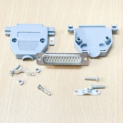 Bộ Rắc Hàn Cổng LPT 1284 Parallel 25 Chân Dương Và Vỏ Ốp DB25 Male Solder Connector Kit Plastic