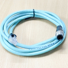 Cáp M12 D-Code 4 Pin Dương sang RJ45 8P8C Ethernet Dài 2M