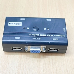 Bộ chuyển đổi Auto KVM Switch VGA USB 2 port MT-VIKI MT-260KL - Chuyển mạch 2 CPU ra 1 màn hình VGA
