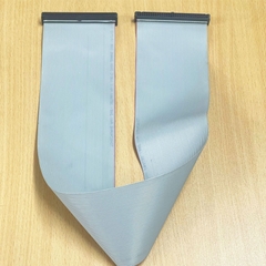 Cáp SCSI IDC 64 Pin 2.54mm Pitch Female to Female Cable 0.5M Flat Ribbon 1.27mm 64 Way 81.3 mm Width Grey For Terminal Block Interface