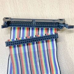 Cáp Flat Ribbon Rainbow FC-FD IDC 50 Pin 2.54mm Male to Female Dài 0.6M