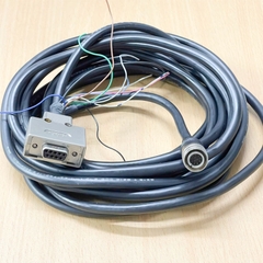 Cáp điều khiển KEYENCE OP-87528 Dài 5M Hirose HR10A-10TP-12P(73) 12 Pin Male to DB9 Female
