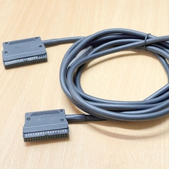 Cáp QITAI QX211-2-3000 Dài 3M CN1 IDC 34 Pin to CN2 IDC 40 Pin Pitch 2.54mm For PLC Keyence Kv Series