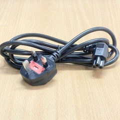 Dây Nguồn UK Plug BS 1363 Vuông Góc Phải IEC 320 C5 Power Cord I-SHENG SP-62 IS-039 5A/2.5A 250V 3x0.75mm² Dài 1.8M