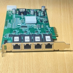 Card mạng máy chủ 4 Cổng Lan 74435573300 D5Y11 PCIE X4 RJ45 Quad 4 Port Industrial Network Card PoE