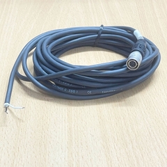 Cáp Hirose 6 Pin Female to 2 Core Open End H-S-CHAMBER2_2  Power Cable Dài 5M For Sony CCD Industrial Camera, Hikvision, Basler, Dahua
