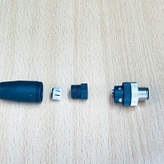 Đầu Nối M12 4 Pin A-Code Male Cicular Connector For Industrial Sensor Cable M12