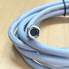 Cáp 5M 17ft Power I/O Cable Hirose 12 Pin Female HR10A-10P-12S(73) to Hirose 12 Pin Male HR10A-10J-12P(73) Length 5M For Industrial Basler GIGE AVT Camera Sony CCD