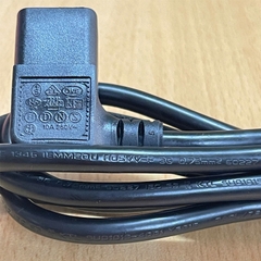 Dây Nguồn IEC60320 C13 Vuông Góc Chữ L 90 Degreeb I-Sheng SP-022 IS-17 16A 10A 250V Power Cord Euro Socket 3x0.75mm Length 1.8M