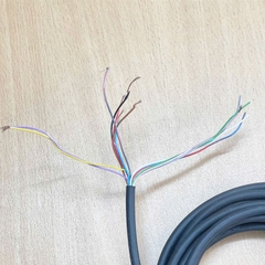 Cáp Power I/O Cablec M12 A-Code 12 Pin Female Right Angle to 12 Core Open End Dài 5M For Cognex Industrial Camera And Sensor Actuator Connector