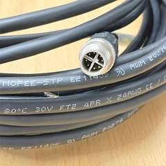 Cáp XC-M12EN-M8SR-10M Dài 10M Cable Connector M12 X-Code 8 Pin Male to RJ45 STP Shielded For Cognex Industrial Camera, Keyence SR-750 SR-650 Code Reader