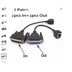 Cáp Chuyển Pangolin Quickshow and Ishow Laser Software Connection Cable Adapter RJ45 Female to DB25 Converter ILDA Cable Dài 25Cm