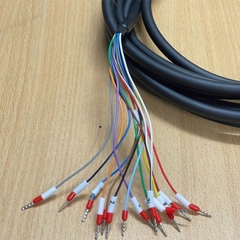 Cáp 5M 17ft Connector ETE 206044-1 SMEMA 14 Pin Male to 14 Core Open Flying Dài 5M For Link The Signal System.
