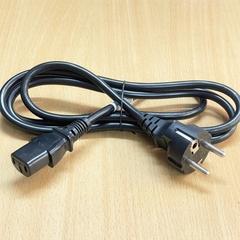 Dây Nguồn Máy Tính I-SHENG SP-022 IS-14N Chuẩn 2 Chân Tròn AC Power Cord Schuko CEE7 Euro Plug to IEC320 C13 16A 10A 250V 3x0.75mm Length 1.8M