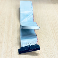 Cáp IDC 34 Pin Male to Female 2.54mm-Pitch with 2 Connectors 34-Pin IDC Floppy Drive Ribbon Extension Dài 0.5M
